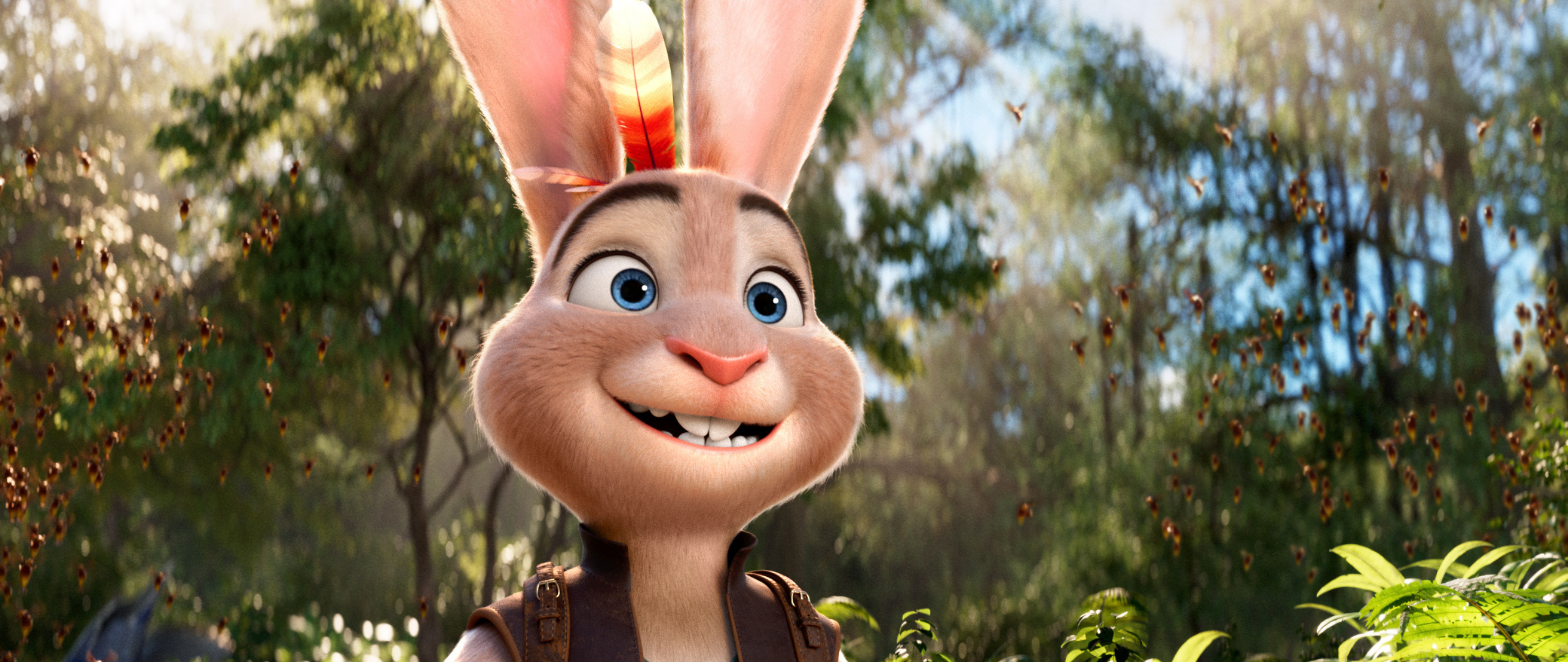 Animation d'Hopper le lapin étonné mais content