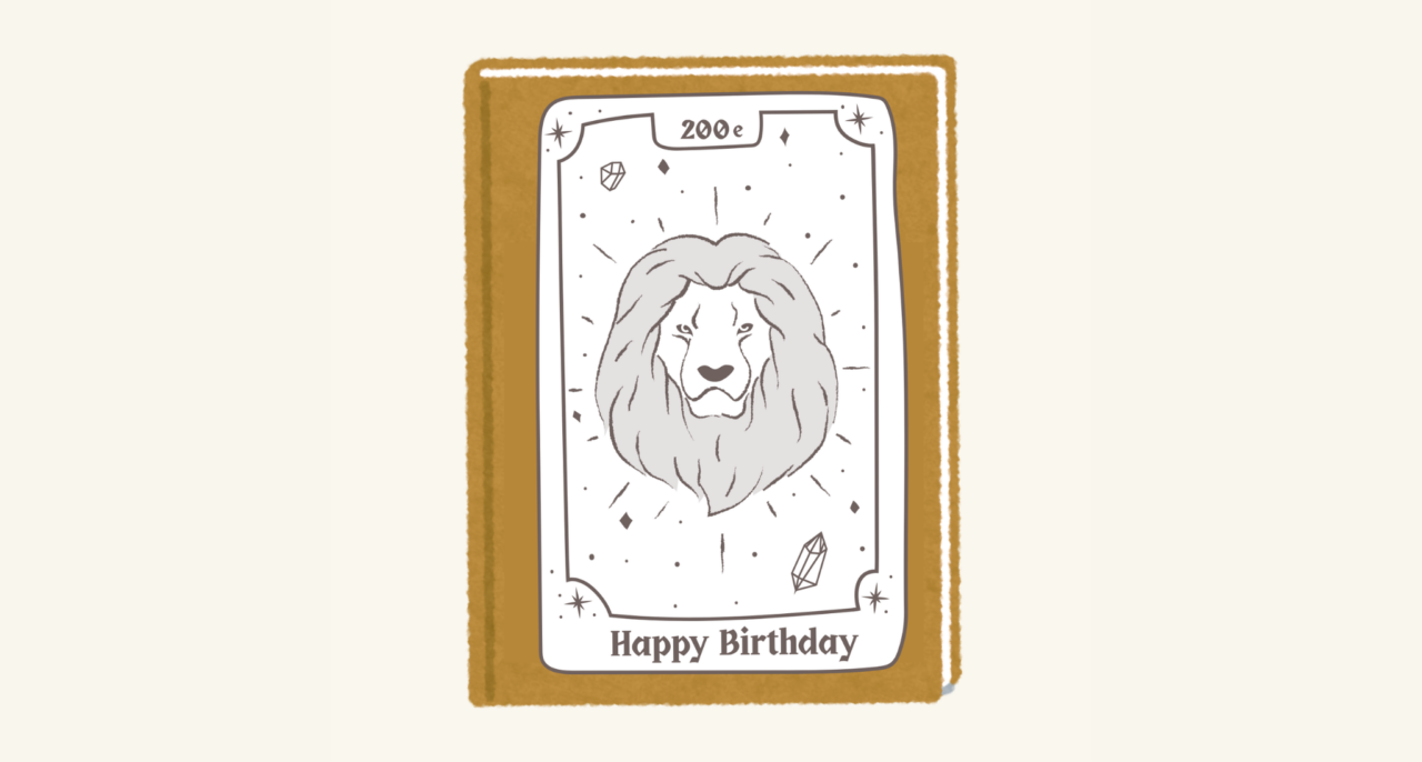 Illustration d'un livre avec en couverture l'anniversaire du lion de Waterloo