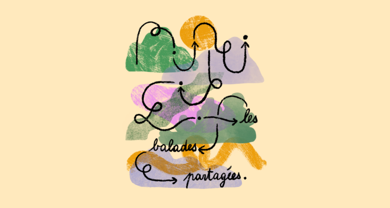 illustration "Les balades partagées"